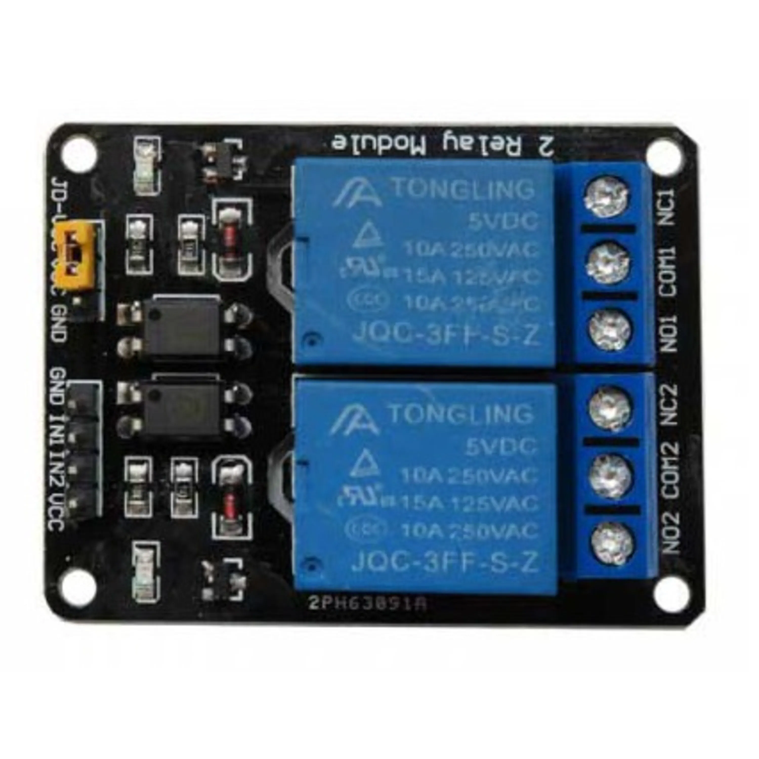 ماژول رله 5 ولت 2 کاناله